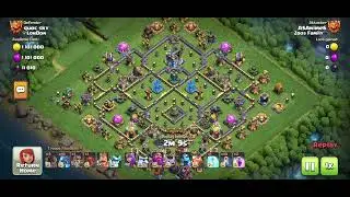 COC. TH18 legend modifier. 3 stars attacks. Electrodrags with totems. Not maxed heroes. Lvl 23 ms.