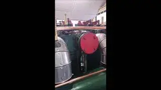 De Eendracht motor (Industrie 2VD5), motorkoppel en plansichter in bedrijf