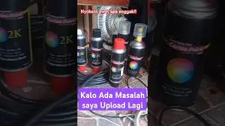 Cat mobil sendiri dirumah pakai kaleng semprot #catmobil #catduco #carisapaint