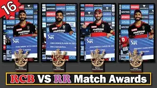 RCB VS RR Match Awards ★ RCB VS RR ★ IPL 2021 Award List ★ IPL 2021 ★ IPL 2021 Awards ★ IPL Awards