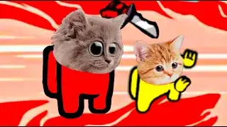 (IMPOSTOR Mini Crew Baby Cat) Among Us distraction dance animation