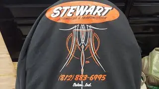 Pinstriping a design for t-shirts!!