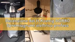 Recensione del H.Koenig AGR80 Spremiagrumi elettrico professionale, 160W, leva e filtro in acciaio i