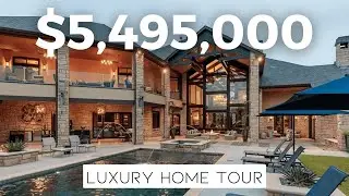 12,000+ SF $5.5M Transitional Masterpiece Residence in Oklahoma