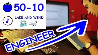 ⛈ Lake and Wind - 🍅 50 - 10 Pomodoro - Study with me - Productivity (Audio fixed)