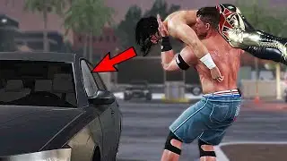 John Cena vs Eddie Guerrero | Parking Lot Brawl