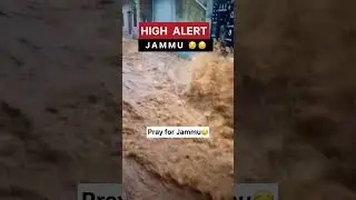 Cloudburst 🌧️ in Jammu JaniPur #cloudburst #landslide #flood #jammu #travel #weatherupdate