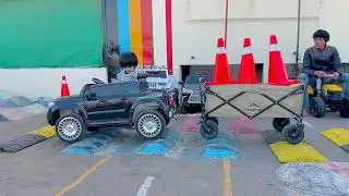 Rc car x speed Bumps Ferrari Tractor fail 😱