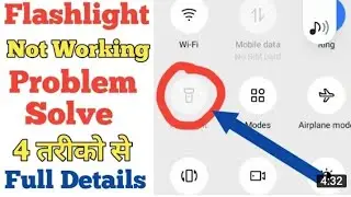 How To Solve FlashLight Problem 2022 /Realme Flashlight Not Working Problem Sol..Technical Vijay Sma