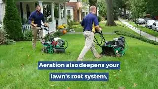 The Benefits of NaturaLawn of America's Aeration & Seeding Service