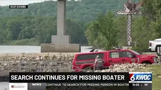 Search continues for missing boater in Mississippi River