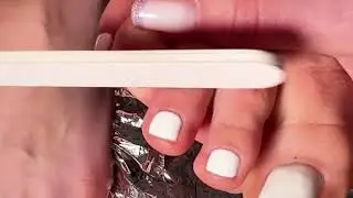 New Pedicure Close-Up Details to My White Nails Feet