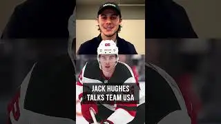 Who is Jack Hughes looking forward to playing with the most on Team USA?
