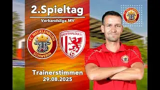 Trainerstimmen zum Spiel: FCM Schwerin vs. Greifswalder FC II