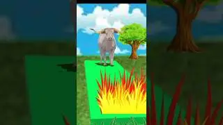 cow grass eating colour change# cow# Battle game#cute #animals