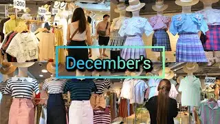 December's Clothing​ Store in Grand Diamond Pratunam ตึกไลฟ์ส​ด เสื้อผ้าราคาหลักร้อย 15/03/24​