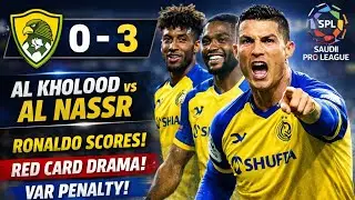 Al kholood vs Al Nassr | Goals Highlights Ronaldo scores #football #ronaldo #alnassr 