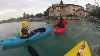 giu per il canale Polli in Umido Kayak Ivrea Dora Baltea