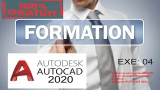 Formation - AUTOCAD 2020 - Utiliser la commande miroir - Tracer un angle - Cotation - EP04 بالدارجة