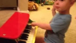 Ollie Plays Piano!