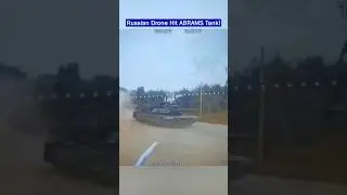 FPV Drone Hit M1A1 Abrams Tank Inside Anti drone corridor!