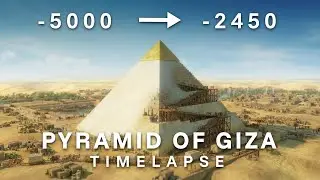 Pyramids of Giza TIMELAPSE -5000 BCE to -2450 BCE (AI Reconstruction)