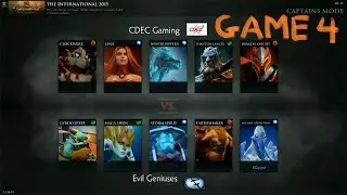 CDEC Gaming vs Evil Geniuses Dota2 Game 4 | Dota 2 The International 2015 Grand Final
