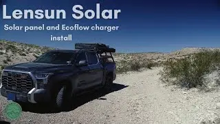 2023 Tundra upgrades. Lensun Solar hood-mounted panel, AGM battery & EcoFlow alternator charger