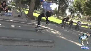 kickflip nose manual 180 out to long swich manny - Chucky Gerold - clip of the day