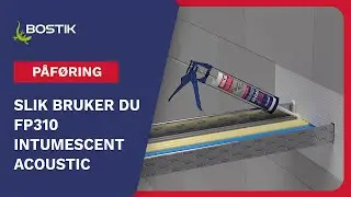 Slik bruker du FP310 Intumescent Acoustic Acrylic – brannbestandig 1-komponents akrylfugemasse