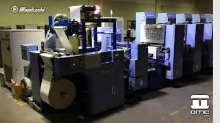 Miyakoshi, semirotativa offset UV Impresión Etiquetas 1080p