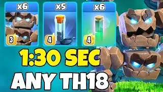 Th18 Meteor Golem + Totem Spell + RC Charge Attack Strategy | Th18 Attack Strategies(Clash of Clans)