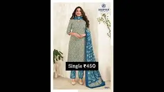 Deeptex Miss India Vol-80 Printed Cotton Dress Material&nbsp;Single ₹450 📱8928235579