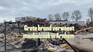 Grote brand verwoest meubelzaak