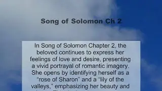 Song of Solomon Chapter 2 summary and read together