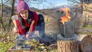 Firebox Freestyle stove vs city girl: can she start a fire? | FIRST TIME