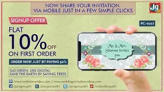 Trending Wedding Invitation Video with photo's and multiple events