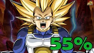 HIS EX SUPER ATTACK IS BROKEN!! How Good Is TEQ LR SSJ3 Vegeta At 55%? [Dokkan Battle]