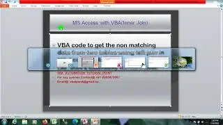 VBA code to get non matching data from two tables of Ms Access database(Left Join)