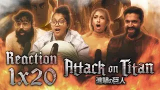 Attack on Titan DUB - 1x20 Erwin Smith - Group Reaction