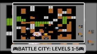 Battle City NES Gameplay Walkthrough Levels 1–5 | Retro Tank Game | IT WALA