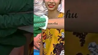 Himanshu|❤️Name tattoo 🥰| #shorts #himanshu #trending #name #viral #short #ytshorts