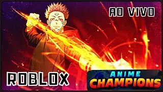 AO VIVO ROBLOX  UPDATE 1  HOJE  ( Anime Champions Simulator )