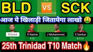BLD vs SCK Dream11, Blue Devils Vs Soca King Dream11 Prediction, Players Stats, Playing11, SL Team