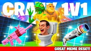 NEW WEAPONS CRAZY 1V1 FFA ALL GUNS & RIDES MAP FORTNITE CREATIVE - ALL SECRETS LOCATIONS PART 37