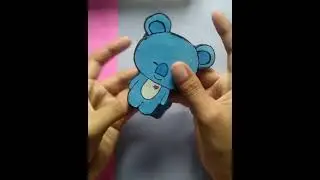 BTS💫💜 hole punch with cardboard/How to make 😱BTS hole punch with cardboard /holding punch #shorts