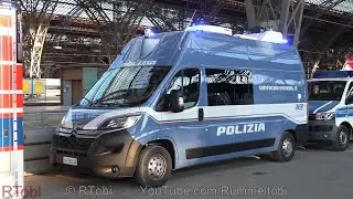 Italian Police in Germany - Mobile Office Unit/ Citroen Van - Exterior & Blue Lights - 24.6.2024