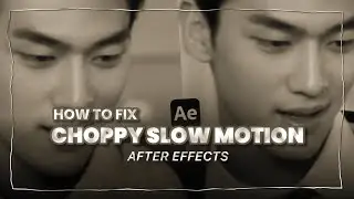 how to fix choppy slow motion | after effect