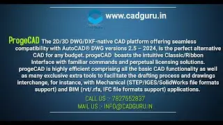 #progecad Introductory Video ! True alternate of #autocad ! #authorizeddealer #NorthIndia