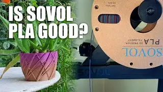 Sovol Silk Rainbow Filament test - Vase mode planter 3D Print on SOVOL SV06 Plus